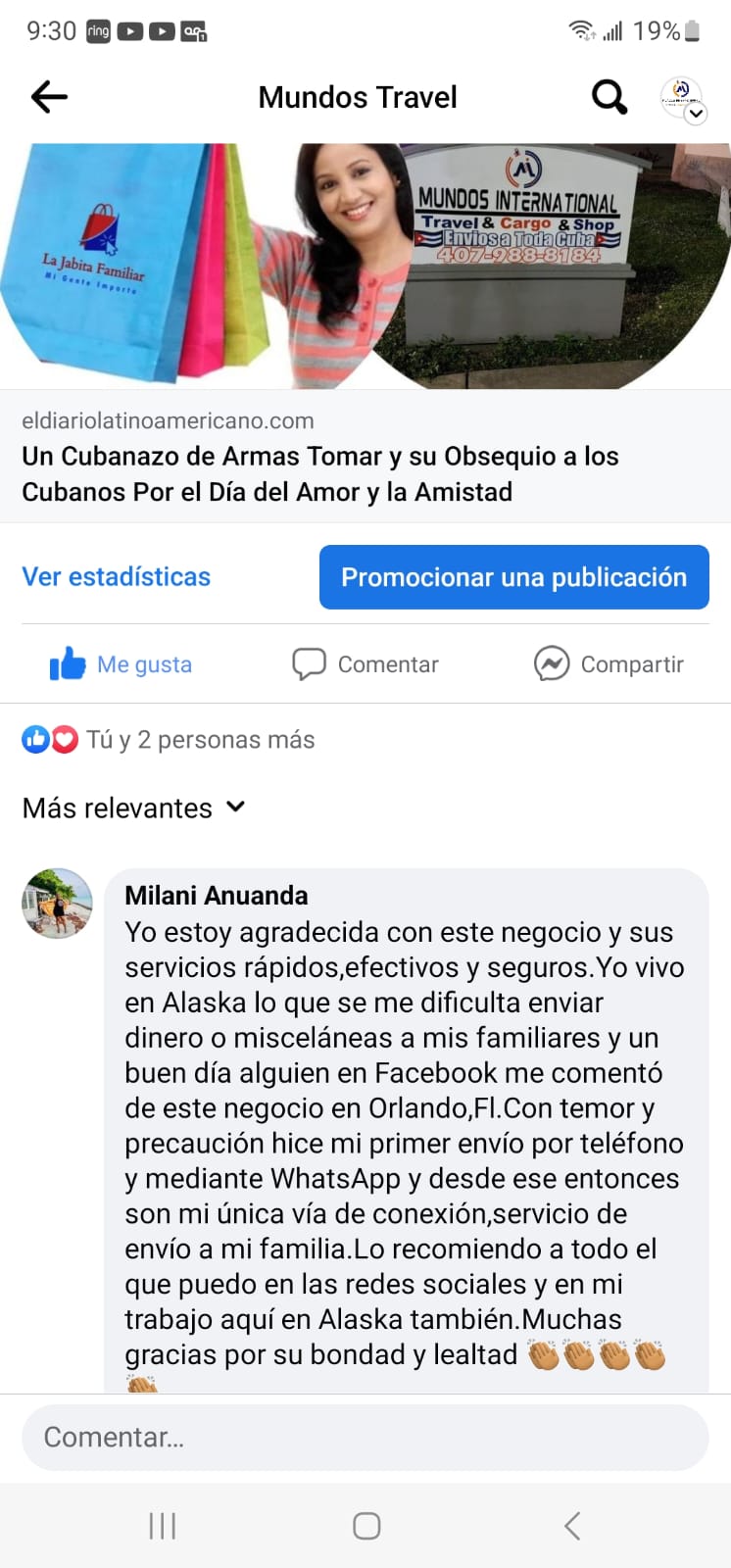 mILANI aNUANDA EN fACEBOOK